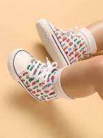 White Cartoon Baby Sneakers 4594