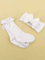  White Bow Baby Accessories 8162