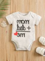  Button Short Sleeve Baby Clothing 7009