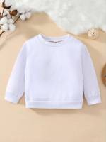 Plain Round Neck Regular Baby Sweatshirts 815