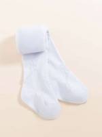  Plain White Casual Baby Socks  Tights 5506