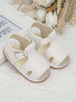  Buckle White Baby Sandals 4202