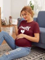  Short Sleeve Round Neck Regular Fit Maternity 9724