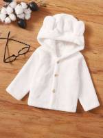 Cute Button Front Hooded Baby  Mom 7501