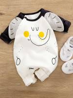 Long Sleeve Long White Baby Onesies 6516