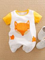  Cartoon Button Baby Onesies 885