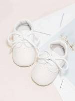  White Lace Up Baby Sneakers 5263