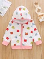 Cartoon Long Sleeve Casual Hooded Baby Sweatshirts 7388