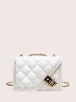 Quilted White  Bags 602