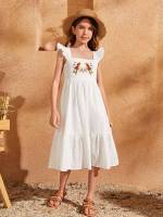  Regular Fit Boho Ruffle Girls Clothing 188