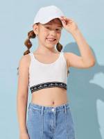  Spaghetti Strap Letter Kids Clothing 9265