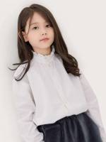 Cute Plain Regular Fit Frill Girls Clothing 9282