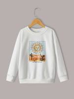 Long Sleeve Regular Fit Regular White Girls Clothing 838