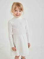  Regular Fit High Neck Casual Toddler Girls Knitwear 293