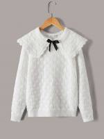 Long Sleeve Regular Fit Regular Bow Kids Clothing 8786