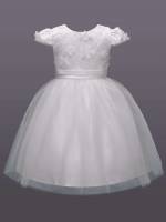 Contrast Mesh White Regular Fit Glamorous Toddler Girl Partywear 569