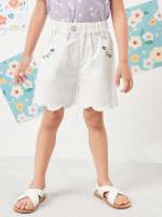  Embroidery Floral Toddler Girls Denim 760