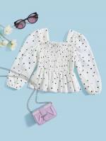  Regular Fit White Regular Toddler Girls Clothing 9374