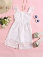 Cute Plain Ruffle Regular Fit Kids Clothing 572