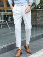 Long  Regular Fit Men Suit Pants 8395