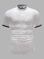  White Short Sleeve Regular Fit Men Clothing 921