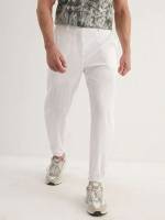 Cropped Casual White Men Pants 4652