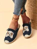  Animal Appliques Women Flats 609