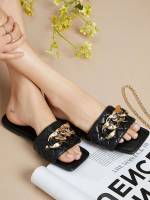  Plain Chain Women Sandals 1374