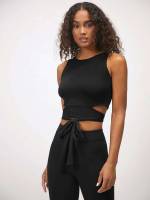 Plain Crop Women Activewear 5713