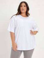  Regular Fit Round Neck Half Sleeve Women Plus Activewear 9540