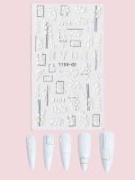 Floral White Beauty Tools 4215