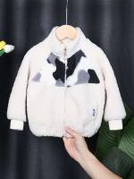 Casual Patched Long Sleeve Toddler Boys Clothing 6996