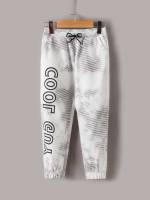  Slogan White Toddler Boy Sweatpants 4729