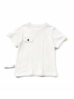 Button Round Neck Plain White Toddler Boys Clothing 9331