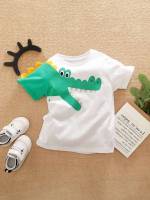 Casual Short Sleeve White Kids Clothing 5506