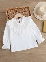 Long Sleeve Regular Plain Stand Collar Kids Clothing 9507