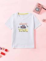 Regular Short Sleeve  Toddler Girls Clothing 9586