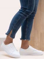  White Plain Women Casual Shoes 6183