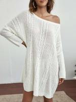 Long Sleeve  White Women Clothing 725