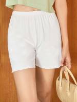 White Lettuce Trim Casual Women Clothing 8697