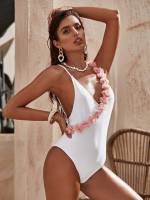   Plain Women Swimwear 3825