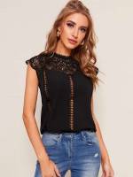  Elegant Plain Stand Collar Women Tops, Blouses  Tee 96