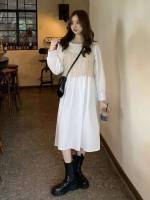  White Midi Casual Women Dresses 260