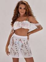  Off the Shoulder  Women Beachwear 5357