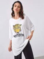 Letter Casual Oversized Women T-Shirts 116