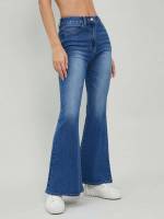  Button Long Regular Fit Women Denim 9325