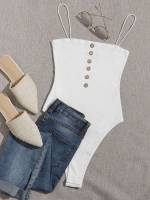 White  Spaghetti Strap Women Clothing 176