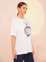  Half Sleeve Casual Round Neck Women Tops, Blouses  Tee 4290