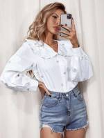  Long Sleeve Cute Floral Women Blouses 207