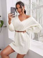  Casual Long Sleeve Loose Women Knitwear 228